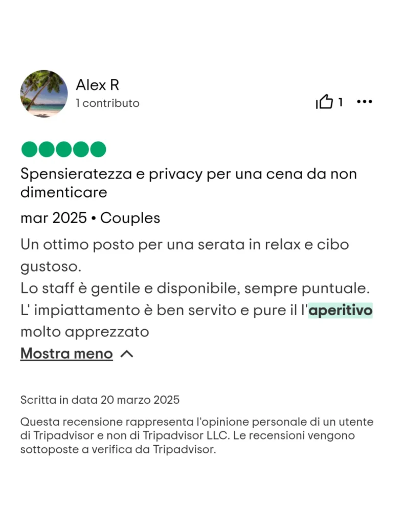 Recensione Aperitivo Bergamo Ristorante L'Angolo