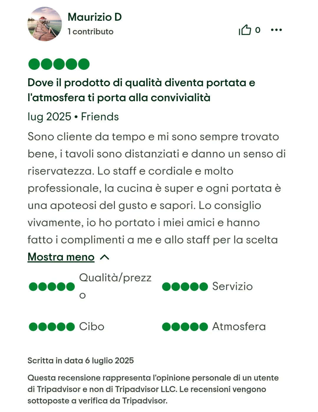 Recensione Ristoranti di pesce Monza e Brianza L'Angolo 1