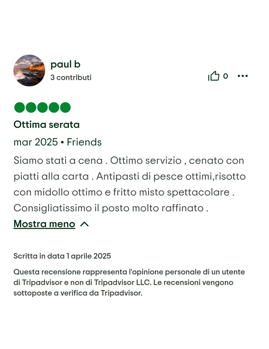 Recensione Ristoranti di pesce Monza e Brianza L'Angolo 4